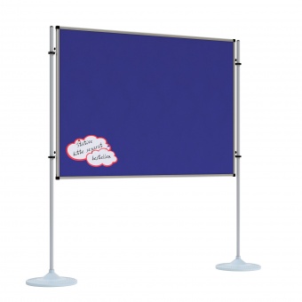 Stecktafel, 180x100 cm, beidseitig Stoffoberfläche, 